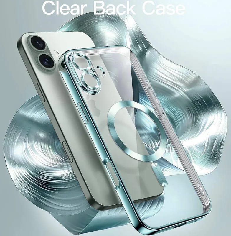 VONZEE Electroplating Transparent Clear Logo Cover for iPhone 16 Case