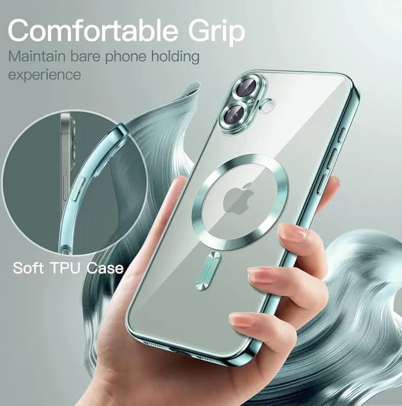 VONZEE Electroplating Transparent Clear Logo Cover for iPhone 16 Case